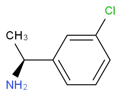 (1S)-1-(3-chlorophenyl)ethanamine_分子结构_CAS_68297-62-1)