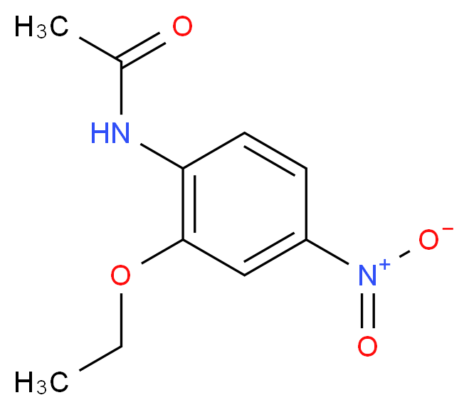 N-(2-ethoxy-4-nitrophenyl)acetamide_分子结构_CAS_116496-76-5