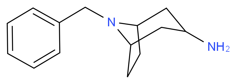 8-Benzyl-8-azabicyclo[3.2.1]octan-3-exo-amine_分子结构_CAS_76272-36-1)