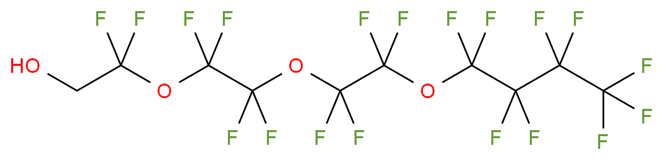 2,2-difluoro-2-{1,1,2,2-tetrafluoro-2-[1,1,2,2-tetrafluoro-2-(nonafluorobutoxy)ethoxy]ethoxy}ethan-1-ol_分子结构_CAS_317817-24-6