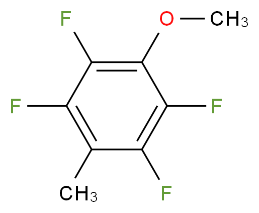 1,2,4,5-tetrafluoro-3-methoxy-6-methylbenzene_分子结构_CAS_3150-40-1
