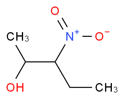 3-硝基-2-戊醇，(±)-苏形和 (±)-赤型的混合物_分子结构_CAS_5447-99-4)