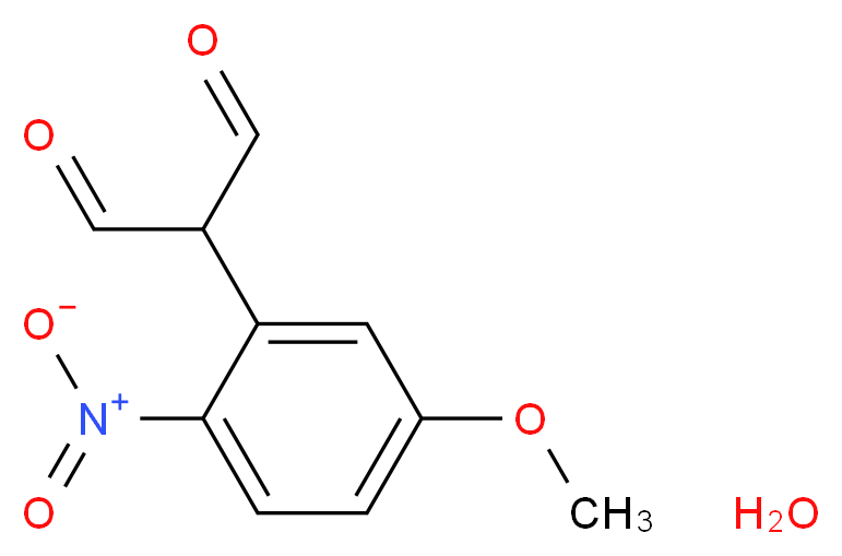 2-(5-Methoxy-2-nitrophenyl)malondialdehyde monohydrate_分子结构_CAS_205692-61-1)