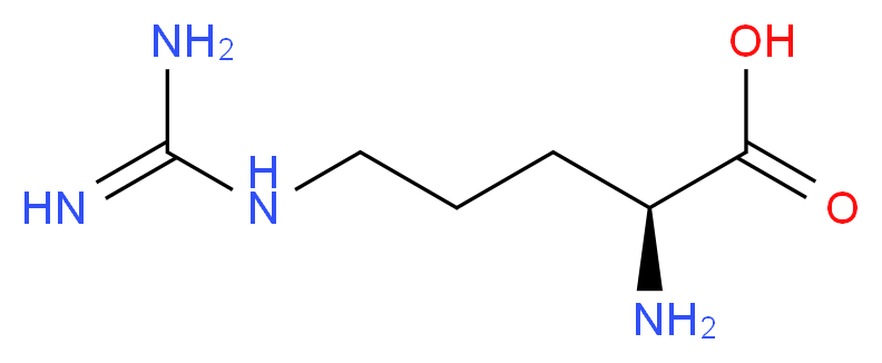 (2S)-2-amino-5-carbamimidamidopentanoic acid_分子结构_CAS_74-79-3