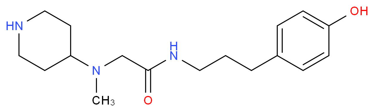 N~1~-[3-(4-hydroxyphenyl)propyl]-N~2~-methyl-N~2~-piperidin-4-ylglycinamide_分子结构_CAS_)