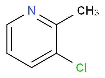 3-chloro-2-methylpyridine_分子结构_CAS_72093-03-9
