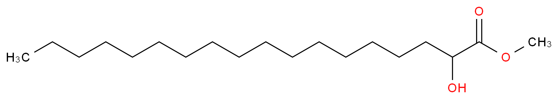 methyl 2-hydroxyoctadecanoate_分子结构_CAS_2420-35-1