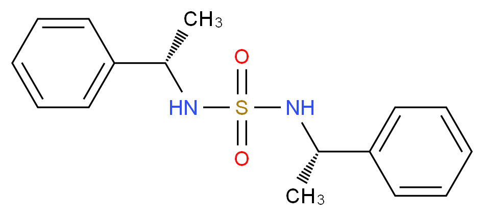 [(1S)-1-phenylethyl]({[(1S)-1-phenylethyl]sulfamoyl})amine_分子结构_CAS_27304-75-2