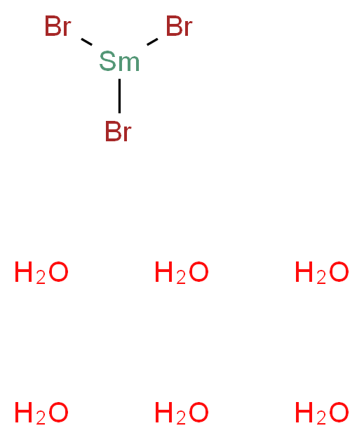 溴化钐(III) 六水合物_分子结构_CAS_13517-12-9)