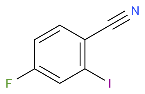 4-fluoro-2-iodobenzonitrile_分子结构_CAS_1031929-20-0