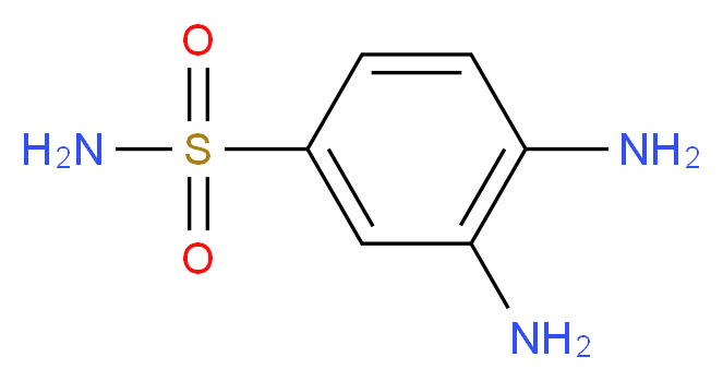 3,4-Diaminobenzenesulphonamide 95+%_分子结构_CAS_2360-20-5)