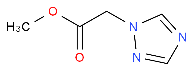 Methyl 2-(1H-1,2,4-triazol-1-yl)acetate_分子结构_CAS_106535-16-4)