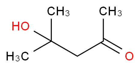 4-hydroxy-4-methylpentan-2-one_分子结构_CAS_123-42-2