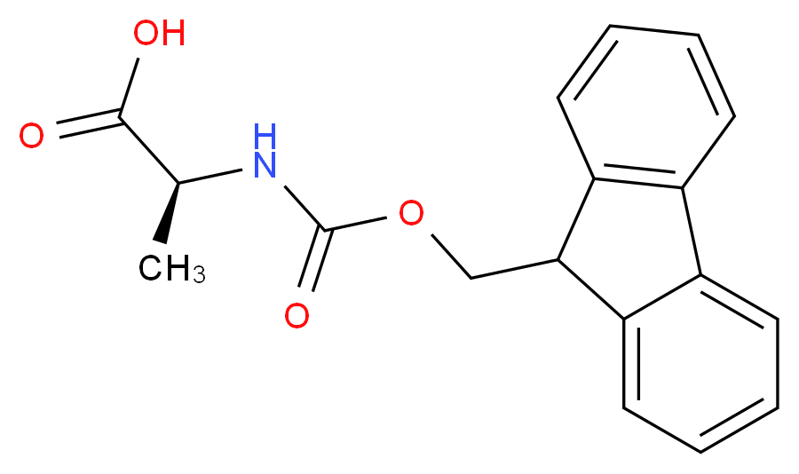 FMoc-L-Alanine_分子结构_CAS_35661-39-3)