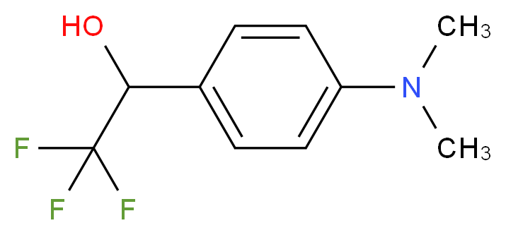 1-(4-(DiMethylaMino)phenyl)-2,2,2-trifluoroethanol_分子结构_CAS_75822-13-8)