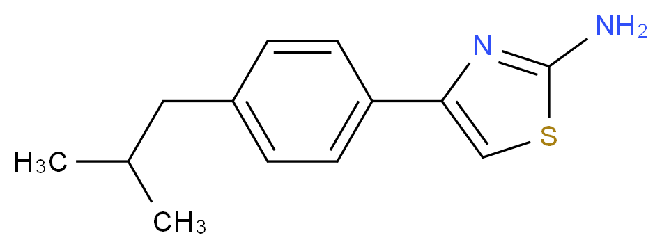 4-(4-Isobutylphenyl)-1,3-thiazol-2-amine_分子结构_CAS_)