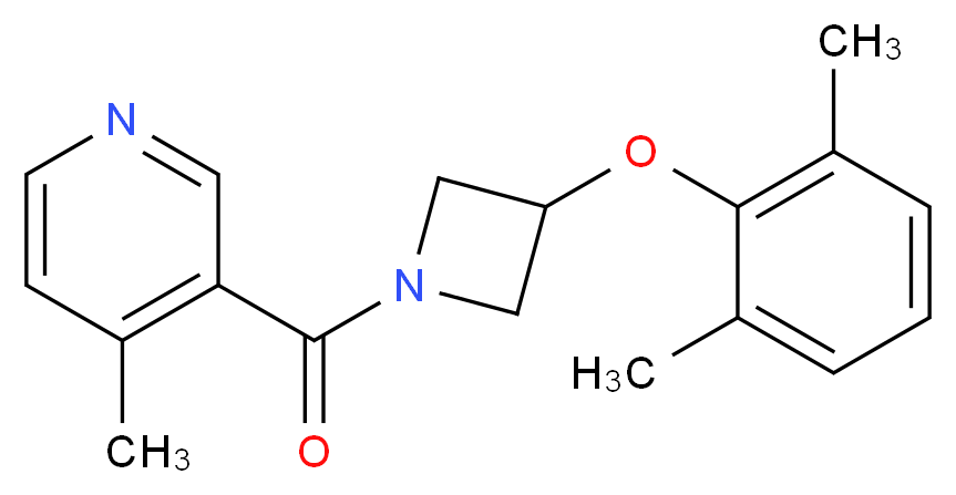 3-{[3-(2,6-dimethylphenoxy)-1-azetidinyl]carbonyl}-4-methylpyridine_分子结构_CAS_)