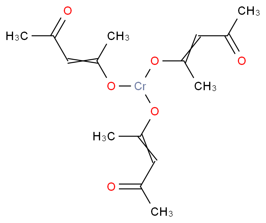 乙酰丙酮铬_分子结构_CAS_21679-31-2)