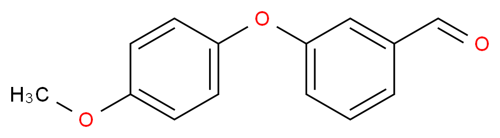 3-(4-甲氧基苯氧基)苯甲醛_分子结构_CAS_62373-80-2)