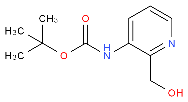 tert-butyl N-[2-(hydroxymethyl)pyridin-3-yl]carbamate_分子结构_CAS_824429-51-8