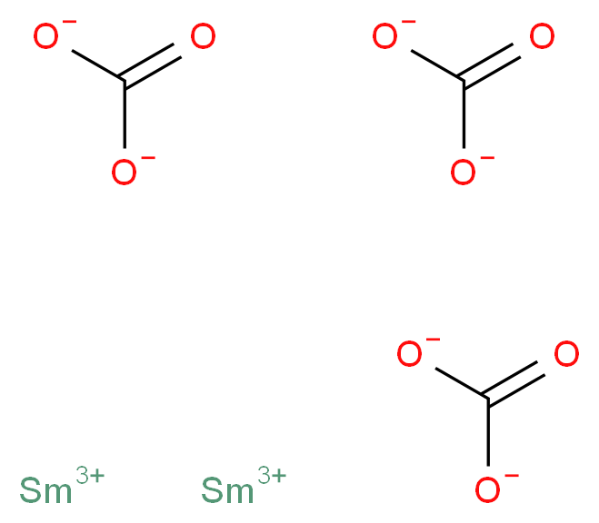 disamarium(3+) ion tricarbonate_分子结构_CAS_38245-37-3