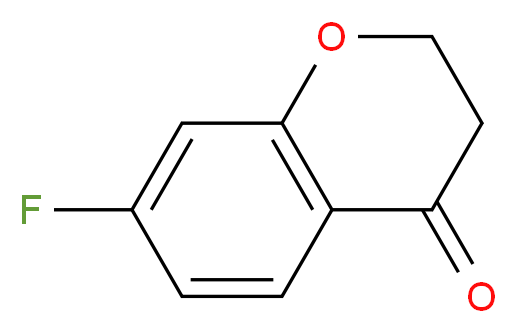 7-fluoro-3,4-dihydro-2H-1-benzopyran-4-one_分子结构_CAS_113209-68-0