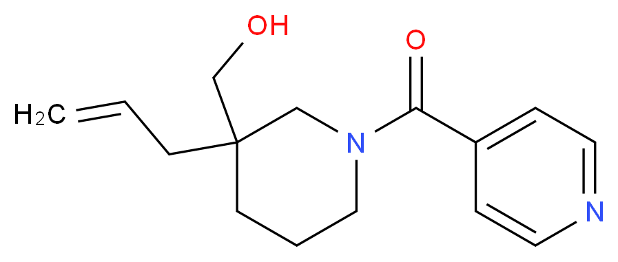 (3-allyl-1-isonicotinoyl-3-piperidinyl)methanol_分子结构_CAS_)