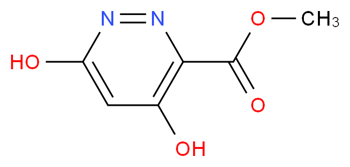 methyl 4,6-dihydroxypyridazine-3-carboxylate_分子结构_CAS_372118-00-8