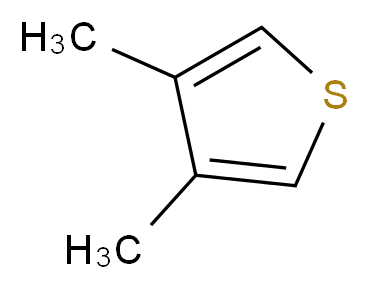 3,4-dimethylthiophene_分子结构_CAS_632-15-5