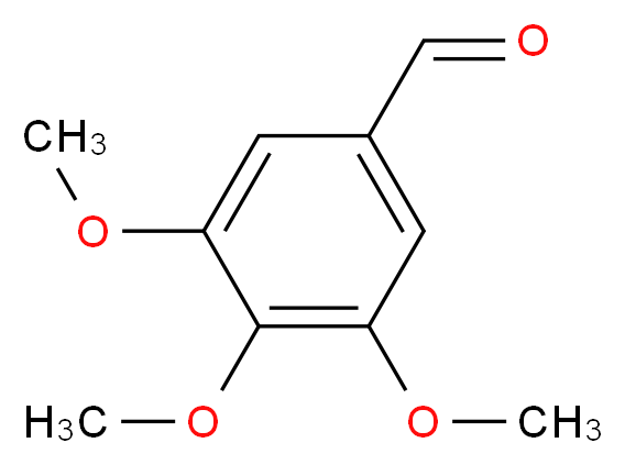 3,4,5-trimethoxybenzaldehyde_分子结构_CAS_86-81-7