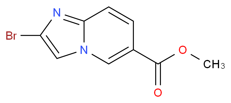 Methyl 2-bromoimidazo[1,2-a]pyridine-6-carboxylate_分子结构_CAS_1042141-37-6)