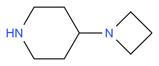 4-(azetidin-1-yl)piperidine_分子结构_CAS_686298-29-3)