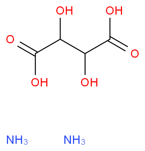 AMMONIUM TARTRATE_分子结构_CAS_3164-29-2)