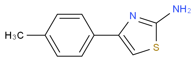 4-(4-methylphenyl)-1,3-thiazol-2-amine_分子结构_CAS_2103-91-5