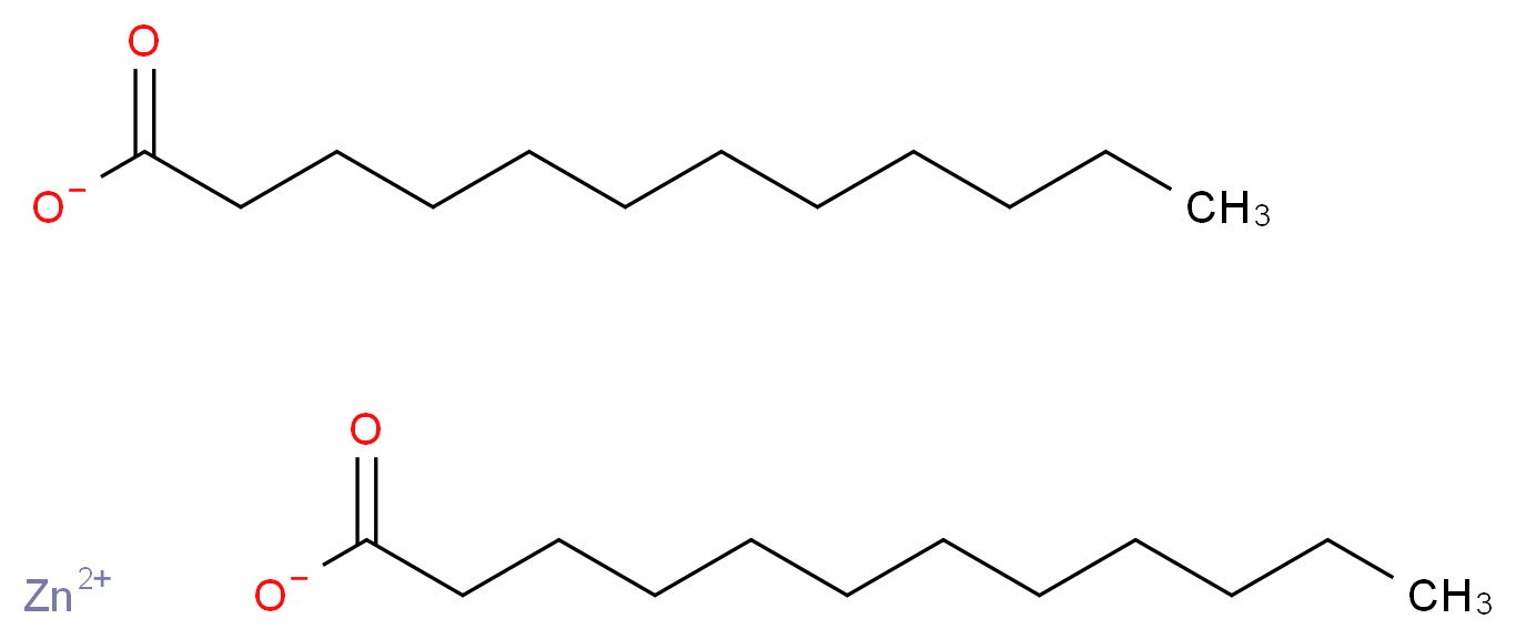 zinc(2+) ion didodecanoate_分子结构_CAS_2452-01-9