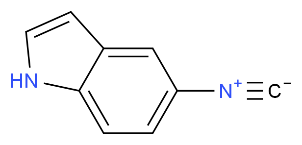 5-isocyano-1H-indole_分子结构_CAS_623163-58-6