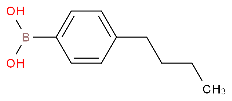 (4-butylphenyl)boronic acid_分子结构_CAS_145240-28-4