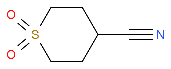 tetrahydro-2H-thiopyran-4-carbonitrile 1,1-dioxide_分子结构_CAS_912578-71-3)