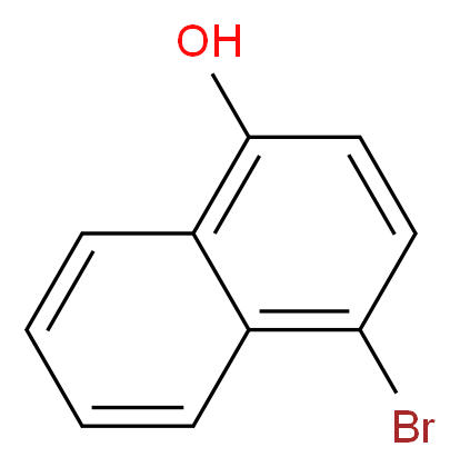 4-Bromo-1-naphthalenol_分子结构_CAS_571-57-3)