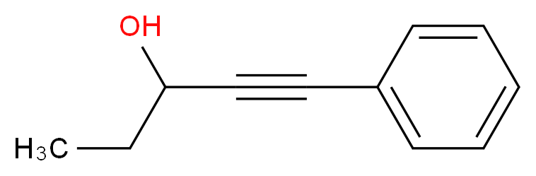 1-phenylpent-1-yn-3-ol_分子结构_CAS_27975-78-6