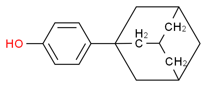 4-(adamantan-1-yl)phenol_分子结构_CAS_29799-07-3