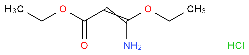 Ethyl 3-amino-3-ethoxyacrylate hydrochloride_分子结构_CAS_34570-16-6)