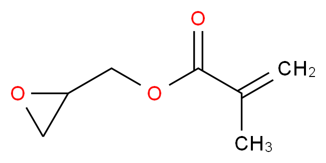 oxiran-2-ylmethyl 2-methylprop-2-enoate_分子结构_CAS_106-91-2