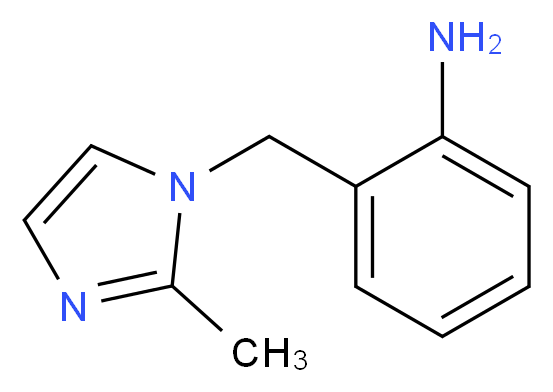 2-((2-methyl-1h-imidazol-1-yl)methyl)benzenamine_分子结构_CAS_915922-95-1)