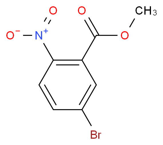methyl 5-bromo-2-nitrobenzoate_分子结构_CAS_883554-93-6