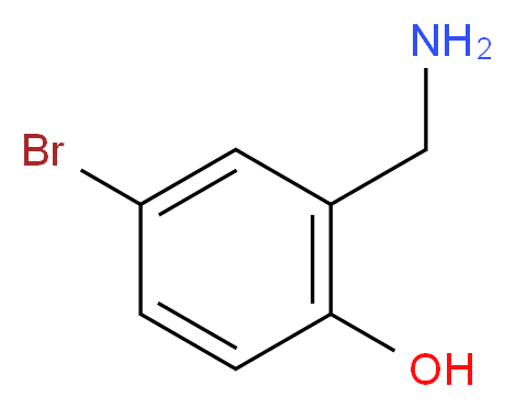 2-(aminomethyl)-4-bromophenol_分子结构_CAS_58349-96-5)