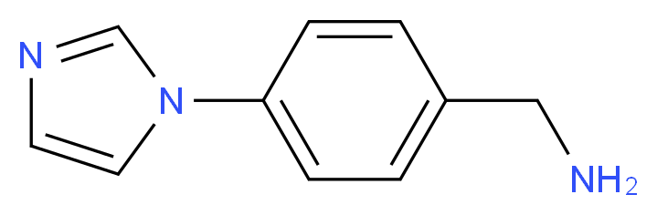 [4-(1H-imidazol-1-yl)phenyl]methanamine_分子结构_CAS_65113-25-9