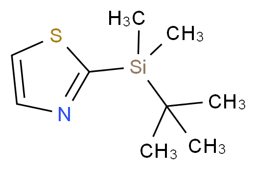 2-(tert-Butyldimethylsilyl)thiazole_分子结构_CAS_137382-38-8)