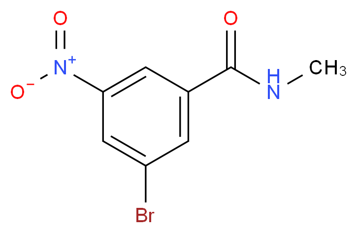 3-bromo-N-methyl-5-nitrobenzamide_分子结构_CAS_90050-52-5