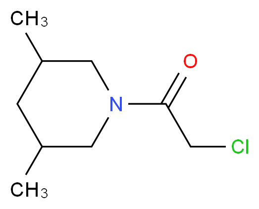 1-(chloroacetyl)-3,5-dimethylpiperidine_分子结构_CAS_158890-34-7)